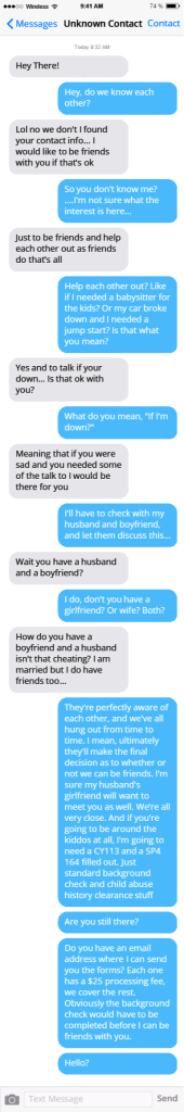 this is not how you cold call (texts)